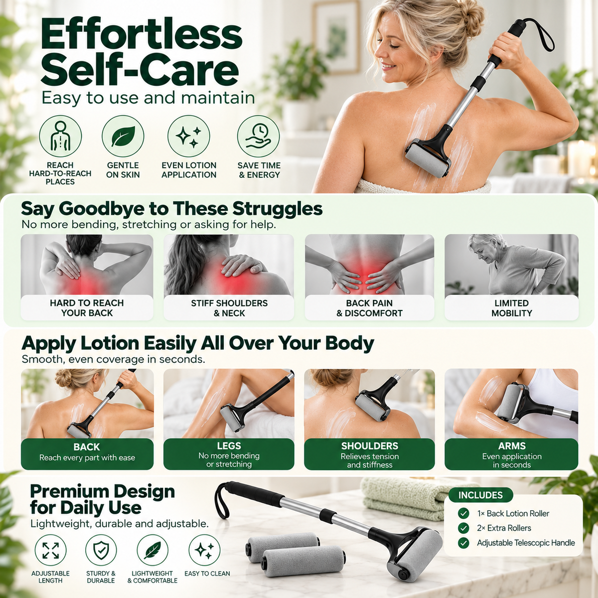 EasyReach™ Lotion Roller