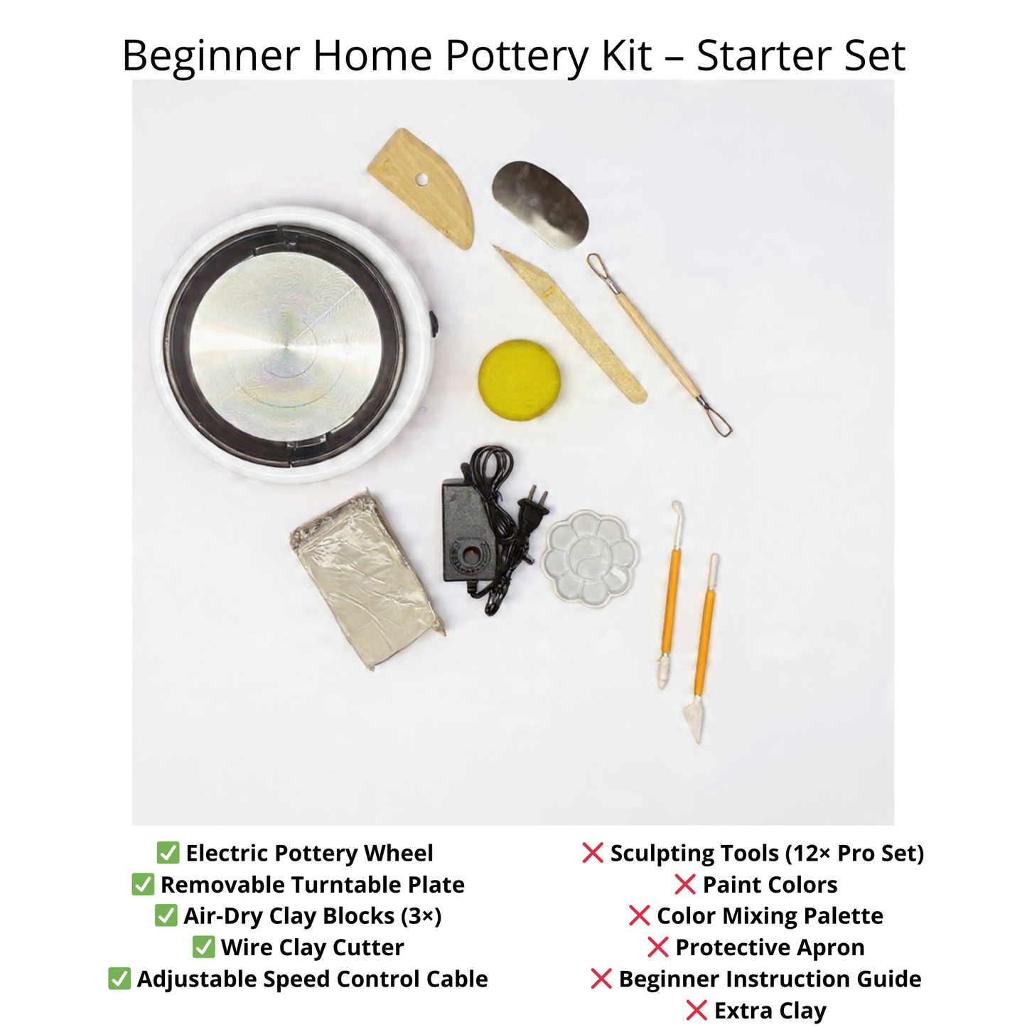 Beginner Home Pottery Kit